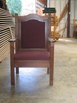 solid oak pulpit chair