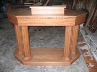 oak column pulpit