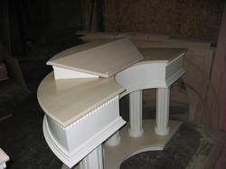 custom radius colonial pulpit