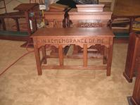 oak communion table